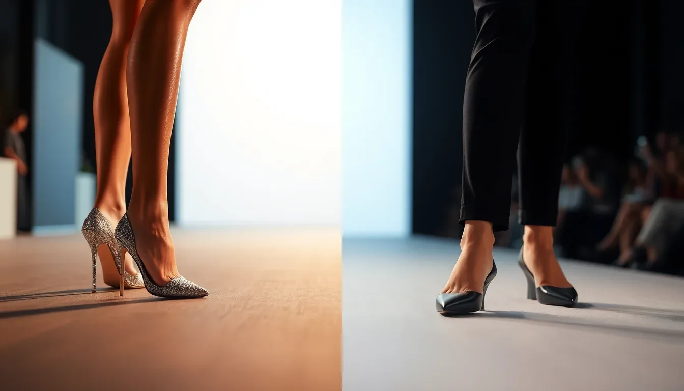 Avantages et inconvénients des talons vs chaussures plates pour mannequin