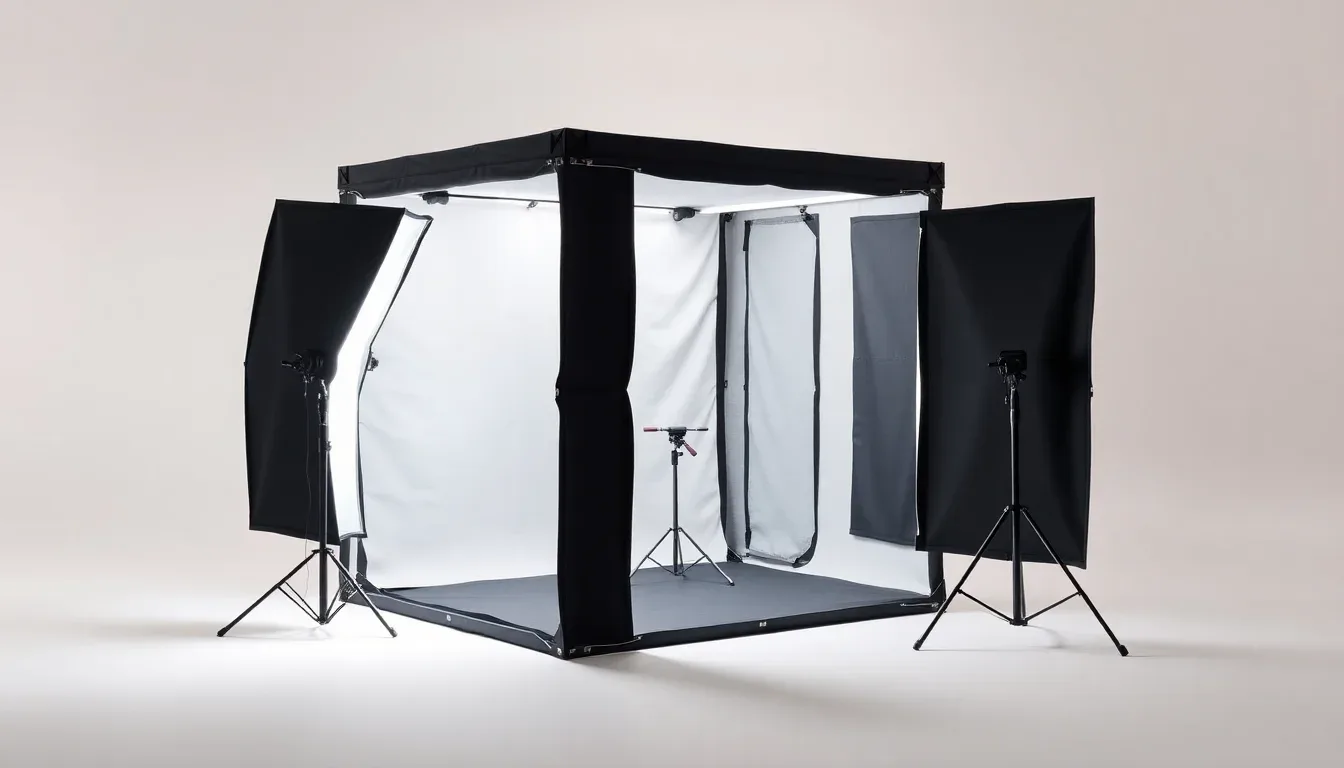 Mini studio photo portable  idéal pour book mannequin en déplacement