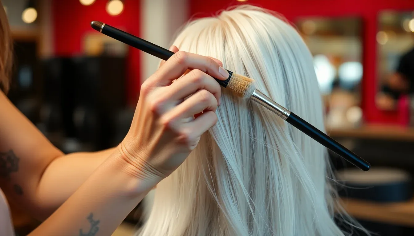 Comment corriger des mèches blondes ratées sur cheveux blancs 